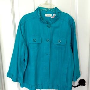 Chicos Light Linen Jacket